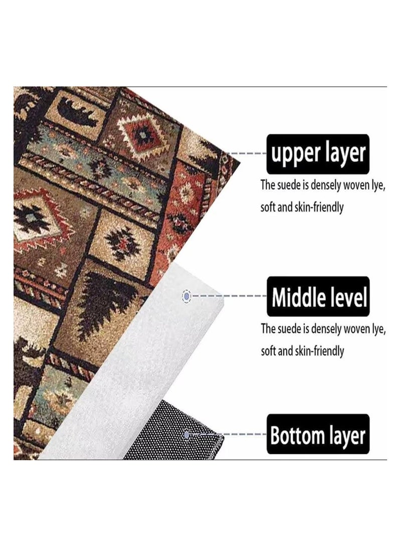 Anna Lordic Country Retro Living Room, Bedroom, Bedside Anti Slip And Wear Resistant Floor Mat - Image 3