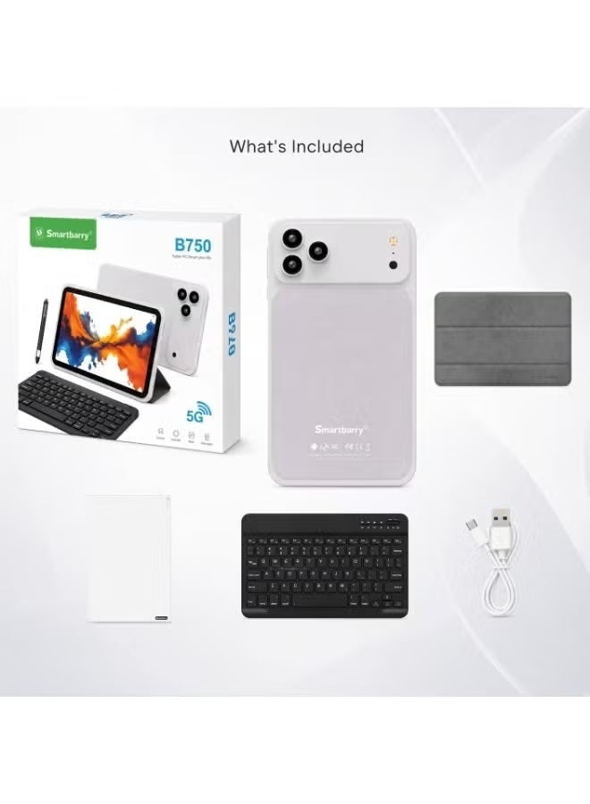 Smartbarry Portable Tablet with Keyboard & Protective Case B750 7-Inch Android 9.0 Tablet, 3G Dual SIM Calling, 2GB RAM 16GB ROM, HD Touchscreen Display, WiFi & Bluetooth - Image 5