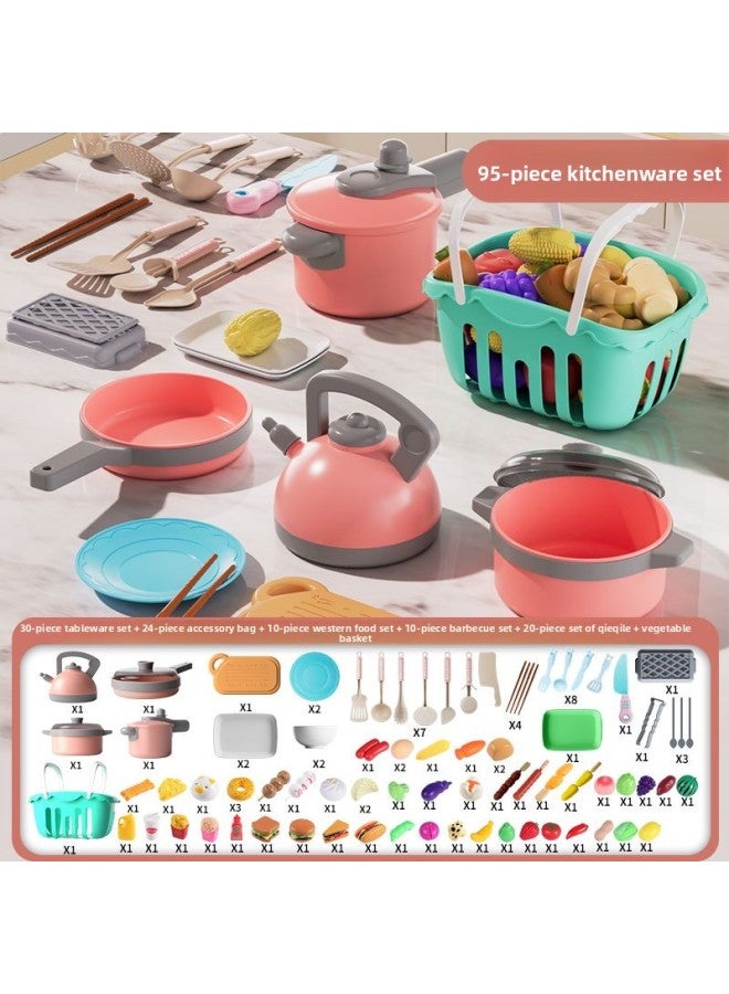 2023 Trending Cooking Toy Children's Kitchen Gift Pretend Play Kitchenware Set For Boys And Girls