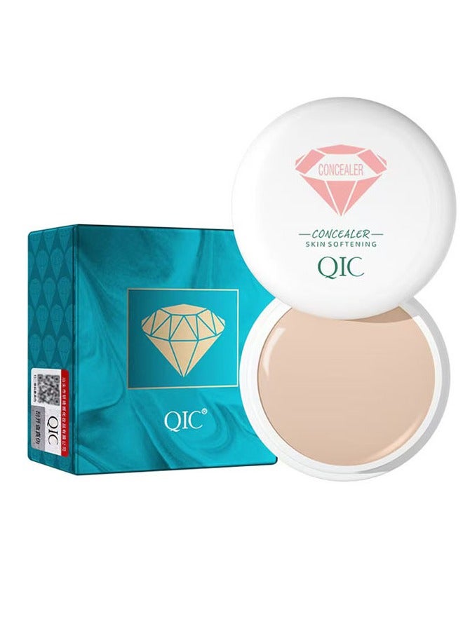 كيو اي سي كريم كونسيلر QIC مقاوم للماء، مكياج كونتور للبشرة الفاتحة والمتوسطة. كريم تصحيح الأساس للهالات السوداء تحت العين، الوشم على الجفن، يدوم طويلًا وسهل التطبيق