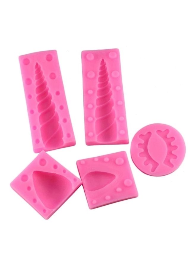NIBEMINENT 5-Piece Silcone Mould Set Pink  - Image 1