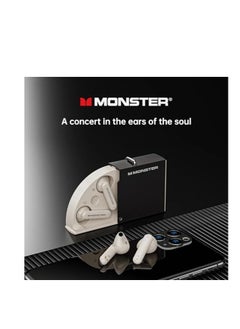 Original Monster XKT17 Gaming Headset TWS Wireless Bluetooth Earphones Sport Earbuds Noise Reduction Low Latency Headphones Mic, black