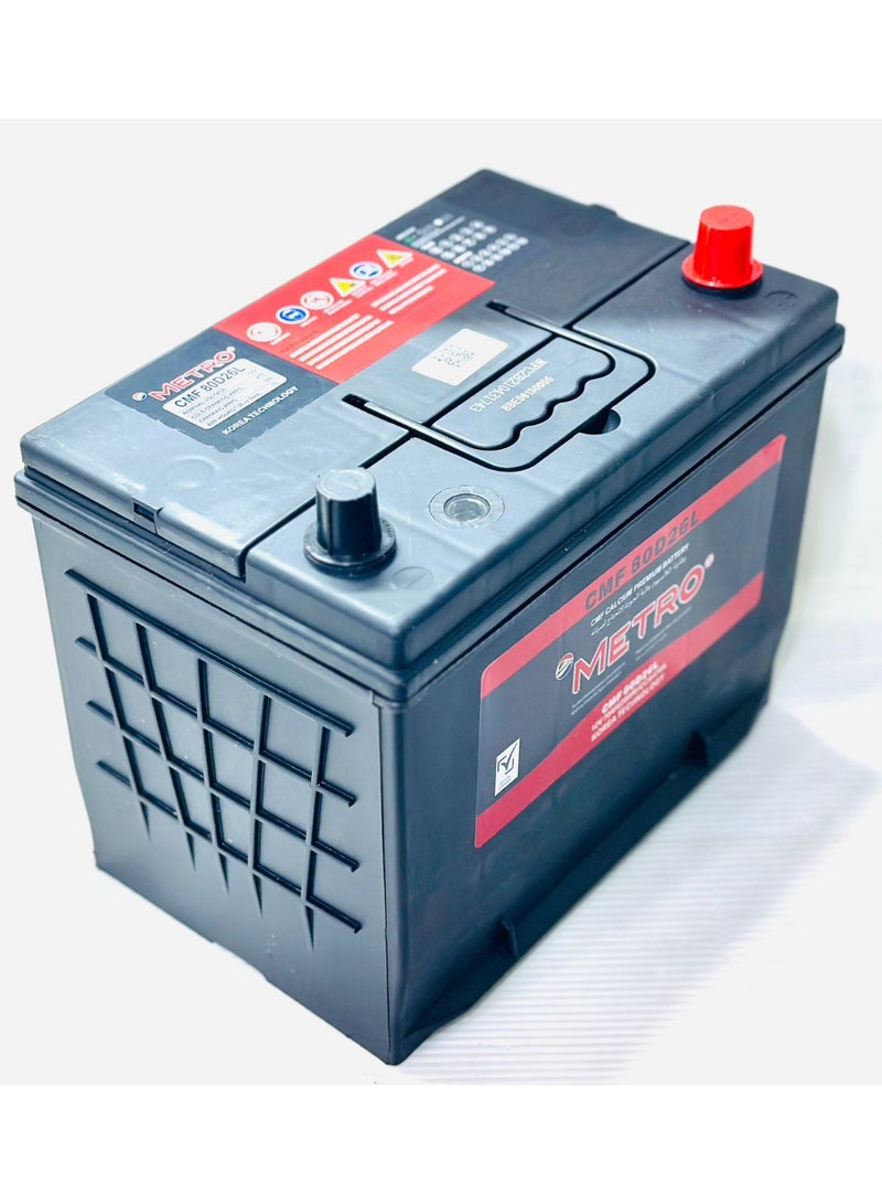 Metro Car Battery 12V 70AH 80D26L-MF - Image 4