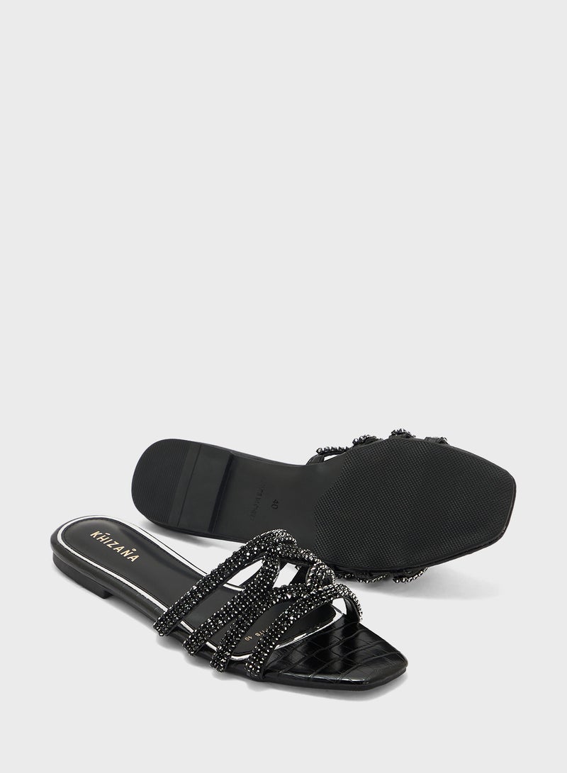 خزانة صندل مسطح لامع - Image 3