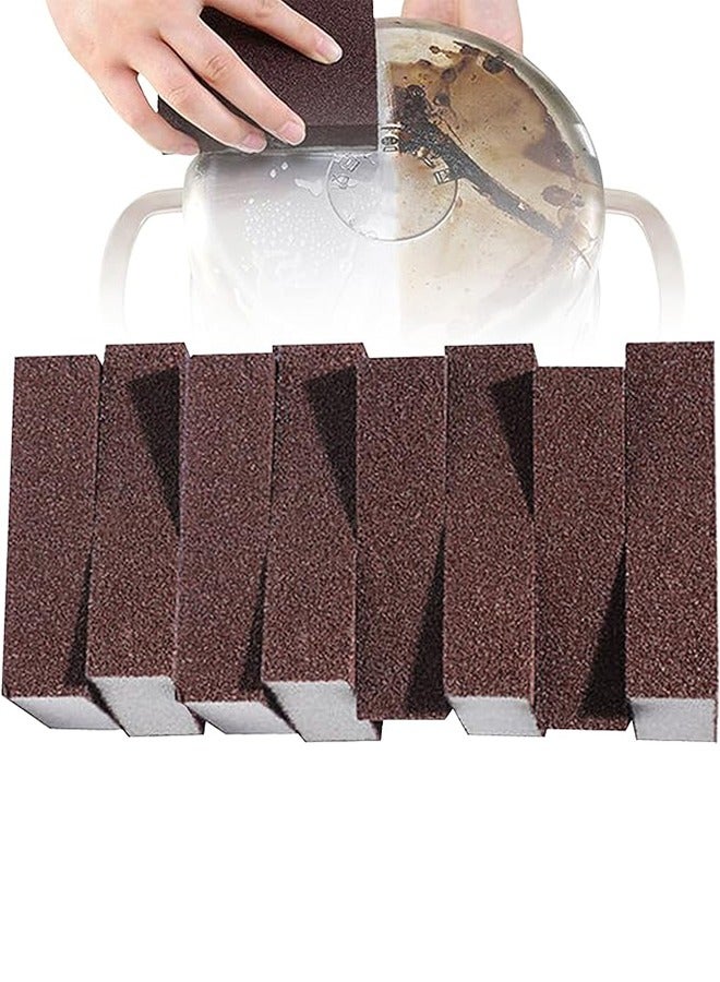 8pc Carborundum Sponge Nano Emery Sponges Caspian Stone Pot Clean Brush Rust Eraser Grit Scouring Pads Pot Cleaning Pads with Carborundum Washing Kitchen Cleaner Tool(thickness-1inch)  - Image 1