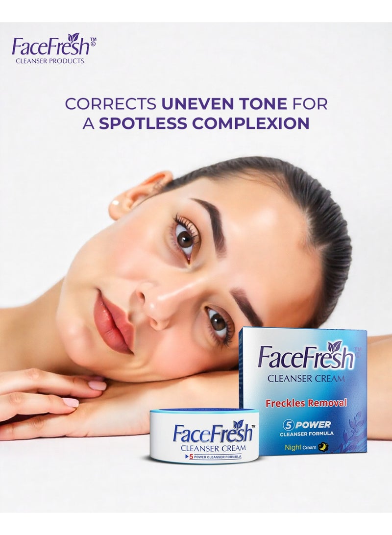 Face Fresh Cleanser Cream Freckles Removal 6 Pcs - Image 3
