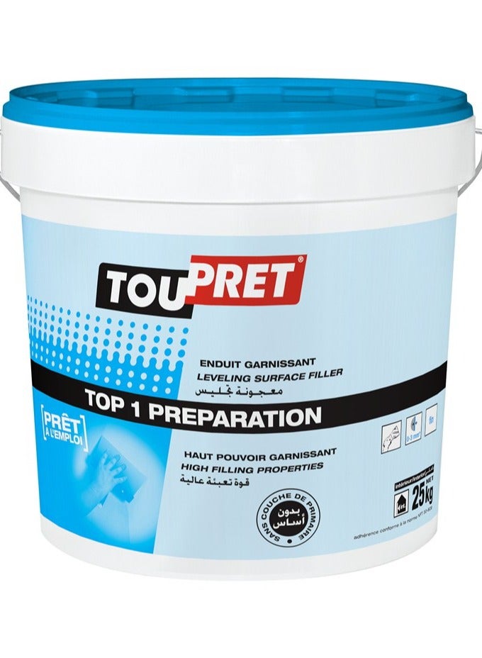 Toupret Top1 Levelling surface Preparation wall filler 25 Kg Paste