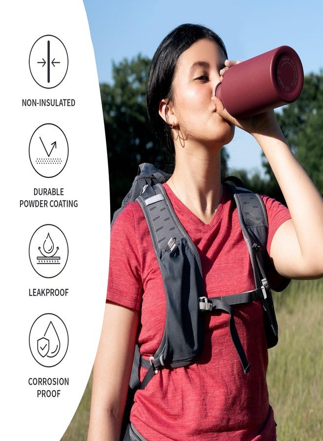Bambaw 750 ml Metal Red Sports Bottle, Stainless Steel, BPA-Free, Reusable - Image 3