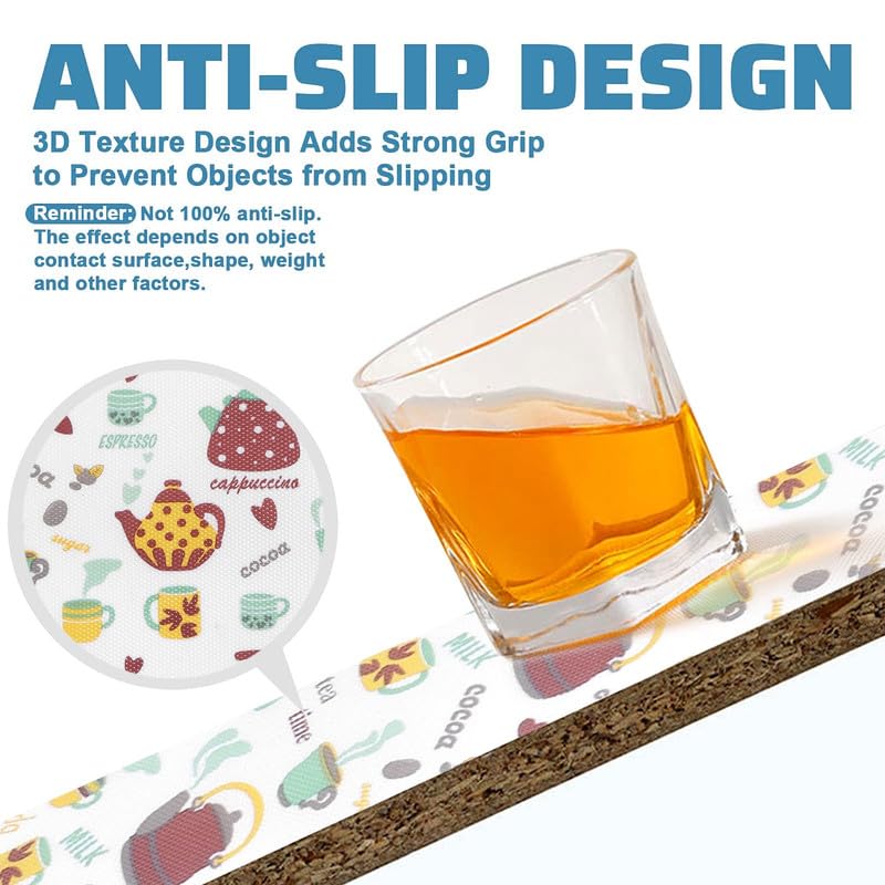 STYEVA Printed Anti-Slip Shelf Liner Mat Sheet for Drawers, Shelves, Tables, Cupboards, Fridge, Kitchen, Home, and Office - 45 CM X 5 M (Butter Paper-1) - Image 3