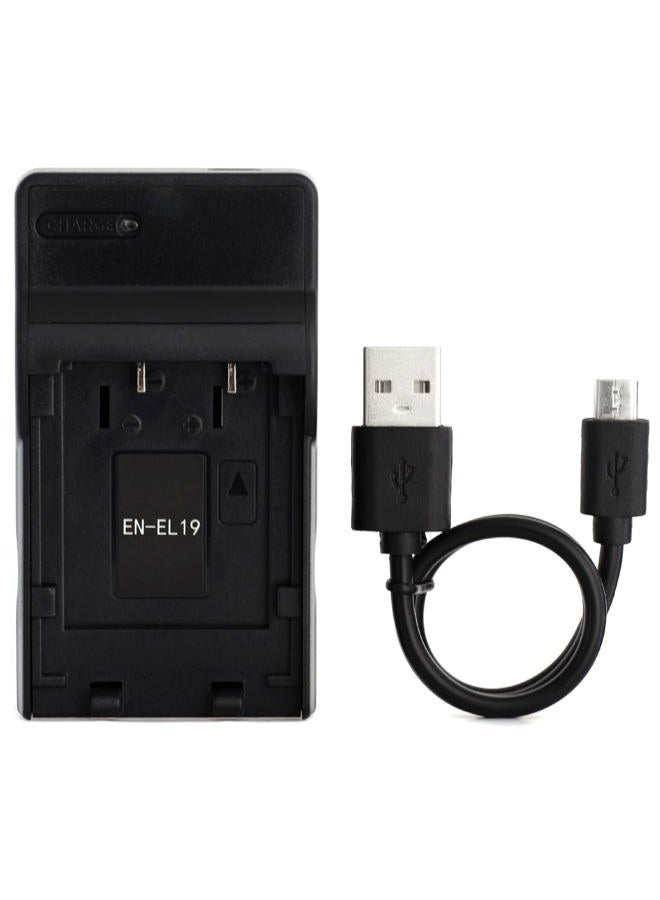 Norifon شاحن USB EN-EL19 لكاميرات نيكون كولبيكس S33، S7000، S6900، S2800، S100، S3100، S4100، S4300، S5200، S6500 والمزيد - Image 1