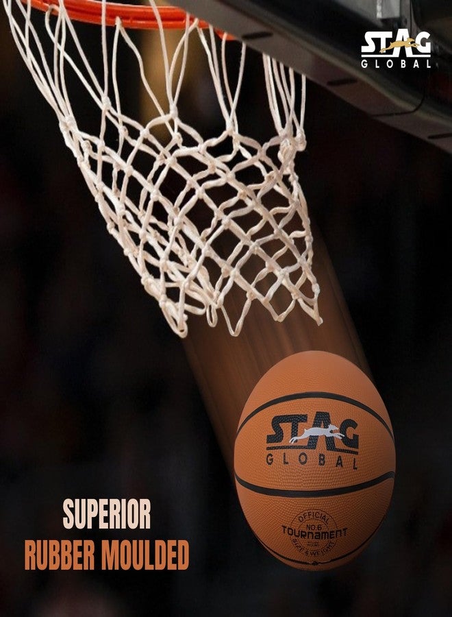 STAG GLOBALTOURNAMENT Basketball Size 6 | Made for Indoor and Outdoor Basketball Games | - Image 4