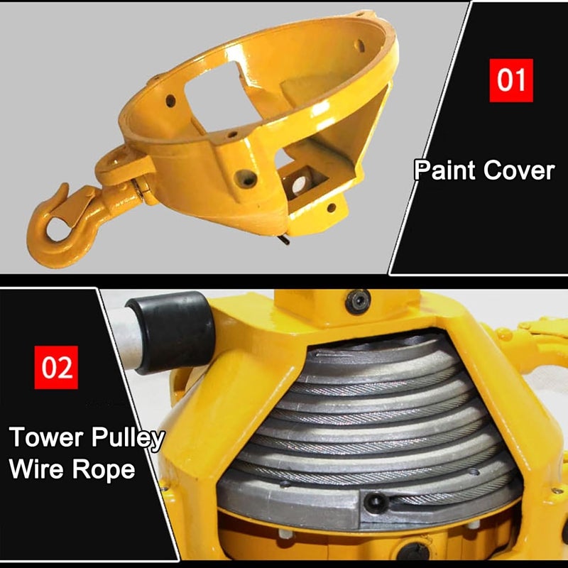 1pcs Retractable Spring Balancer Tool Holder - Heavy Duty Spring Balancer with Hook and Wire Rope(9-15kg) - Image 2