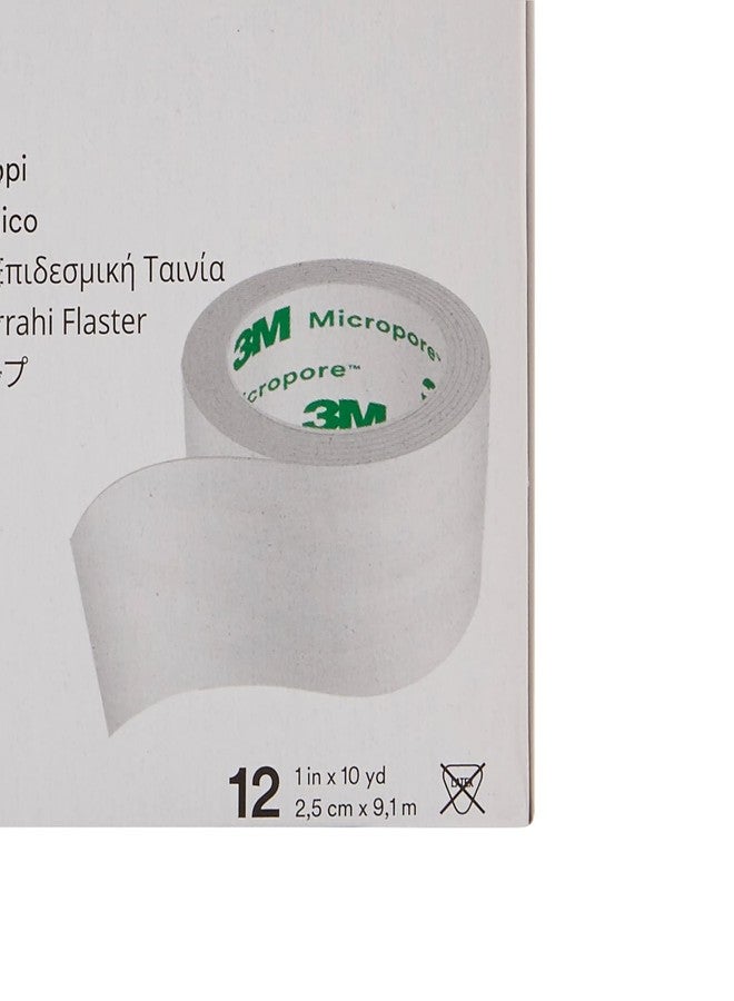 Micropore 3M™ Micropore™ Surgical Tape 1530-1, 1 IN x 10 YD (2,5cm x 9,1m), 12 Rolls/Carton - Image 4