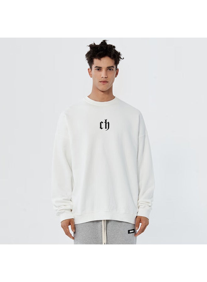 Chinismch Men's Sweatshirt, Spring American High Street Pullover, Couple's Top, Heavyweight Classic Round Neck Sweatshirt, Sc20071016 - Image 4