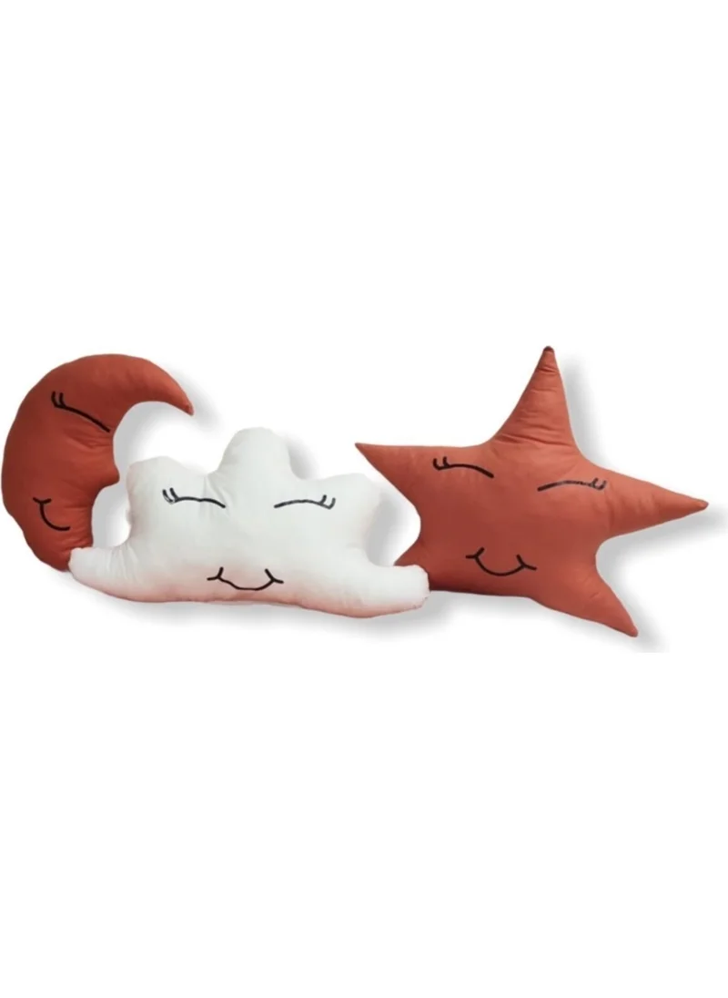 Bebek Özel Baby Special Moon Cloud Star Sleeping Companions Ornamental Pillows