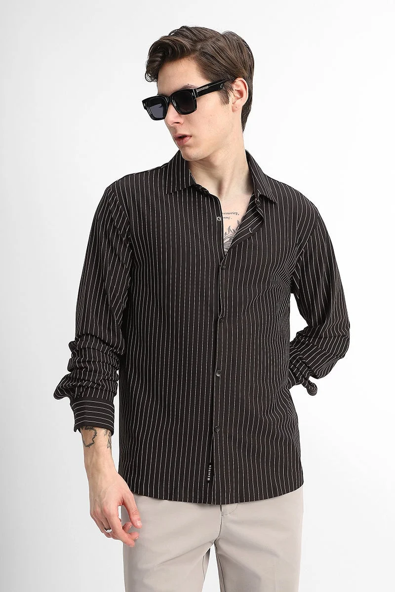 SNITCH Technical Stretch Stripes Shirt