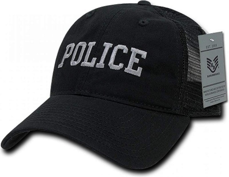 Rapid Dominance Rapiddominance Police Relaxed Trucker Caps, Black - Image 5