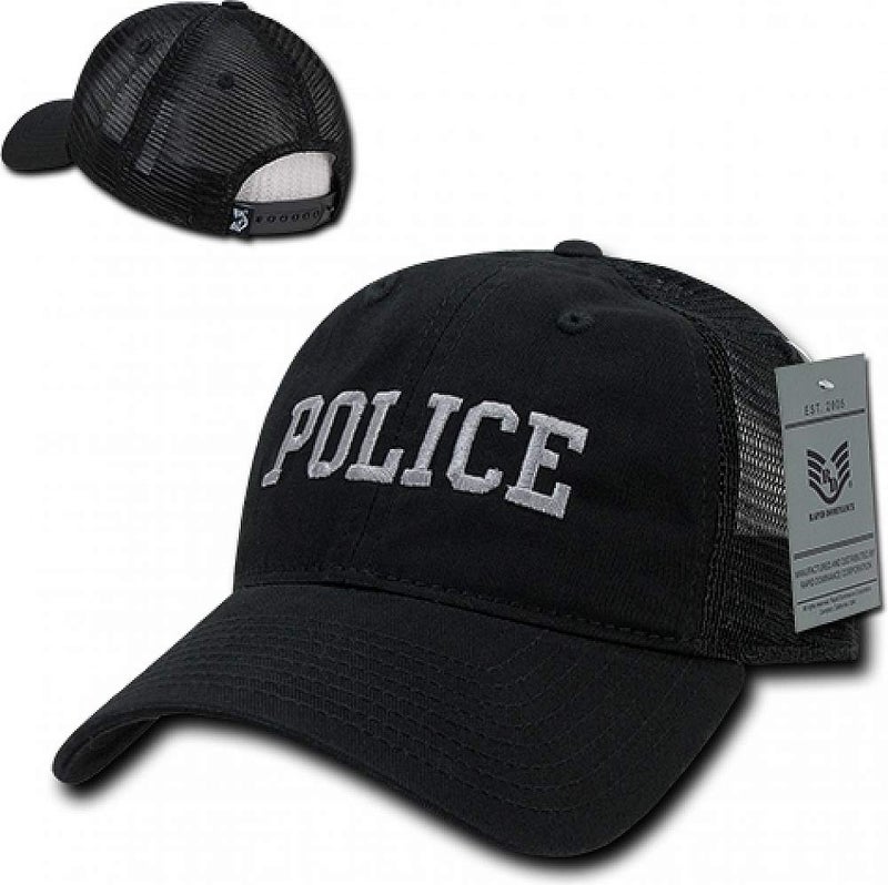 Rapid Dominance Rapiddominance Police Relaxed Trucker Caps, Black - Image 2