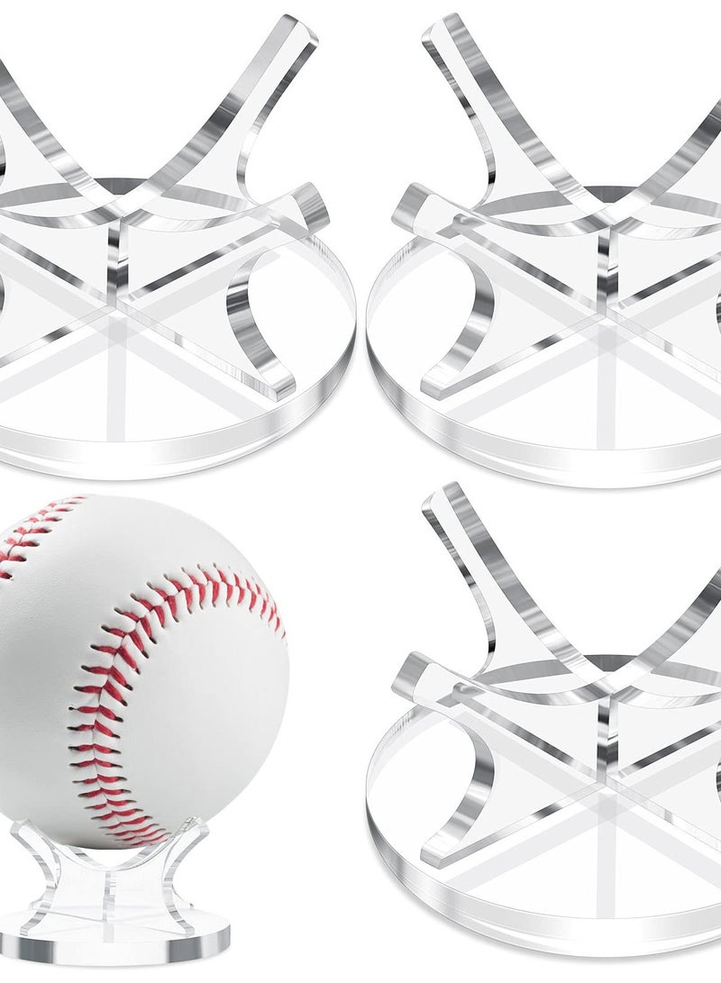 Excefore 3-Piece Ball Stand Holder Set, Sport Ball Display Rack with Non-Slip Rubber Pads for Baseball, Golf, Softball, Tennis, and More  - Image 1