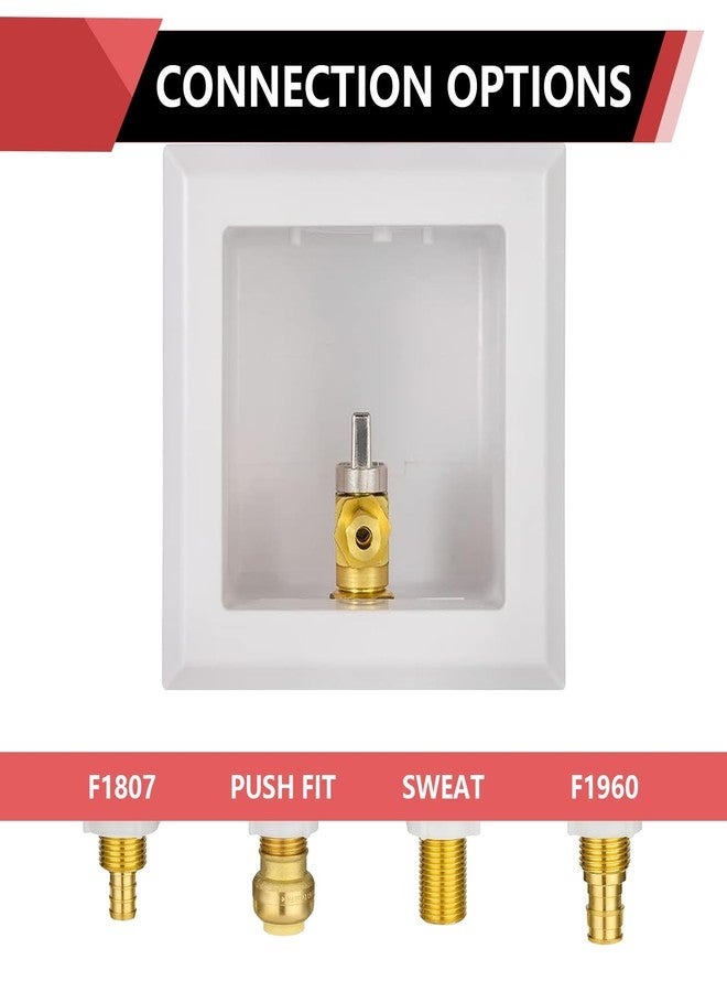 EFIELD Universal Ice Maker Box,1/2-Inch Pex Crimp Inlet with Installed 1/4-Turn Ball Valve, (Crimp Pex 1807) - Image 4