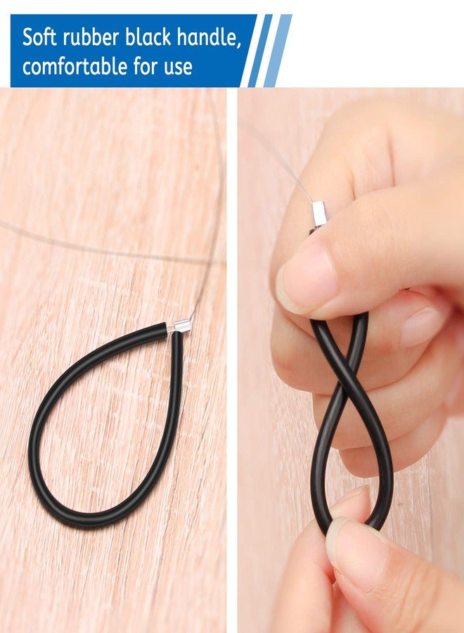 Luxiv 21.5 Inches Clay Cutters Wire, Luxiv Cut Off Tools for Clay Artists with Black Hand Pottery Wheel Tools Pottery Cut Off Tools (1) - Image 3