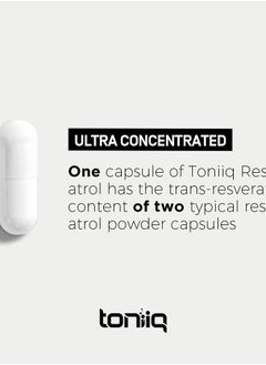 Toniiq Toniiq Ultra High Purity Resveratrol - 60 Capsules  - Image 5