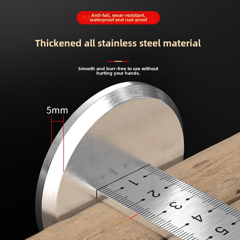 Stainless steel equal height ruler floor tile leveling ruler tile elevation ruler thickened measuring ruler level gauge ruler height ruler(thickened stainless steel) - Image 3