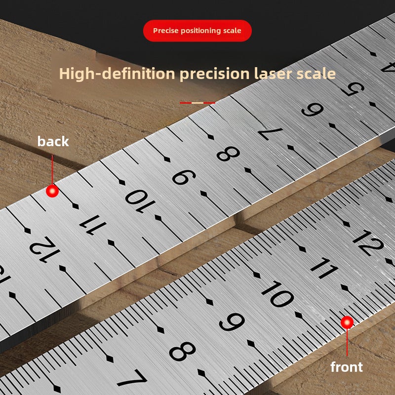 Stainless steel equal height ruler floor tile leveling ruler tile elevation ruler thickened measuring ruler level gauge ruler height ruler(thickened stainless steel) - Image 4