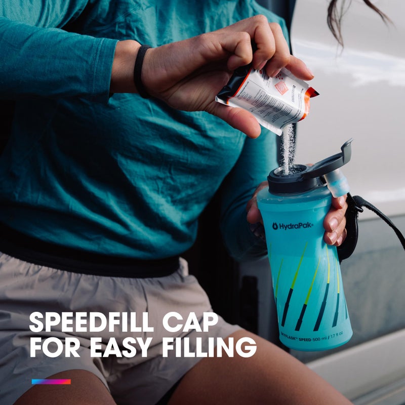 HydraPak SkyFlask Speed - Collapsible Handheld Running Water Bottle (350ml) - Adjustable Strap, Lightweight, Spill-Proof Cap - Image 5