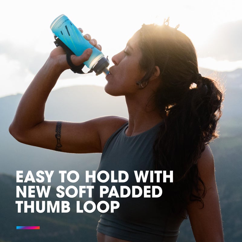 HydraPak SkyFlask Speed - Collapsible Handheld Running Water Bottle (350ml) - Adjustable Strap, Lightweight, Spill-Proof Cap - Image 3