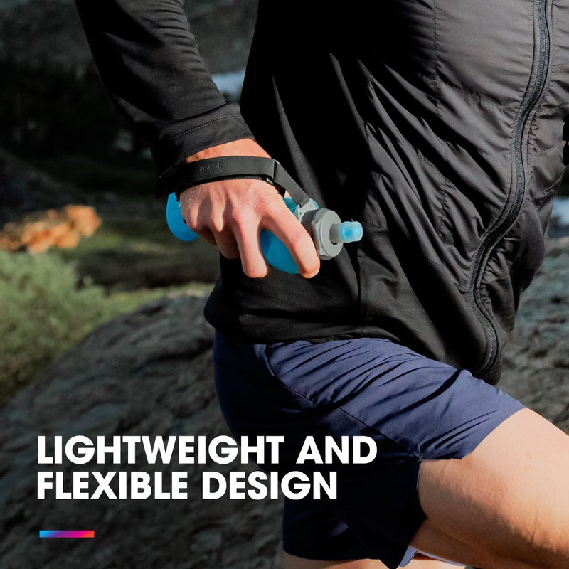 HydraPak SkyFlask Speed - Collapsible Handheld Running Water Bottle (350ml) - Adjustable Strap, Lightweight, Spill-Proof Cap - Image 4