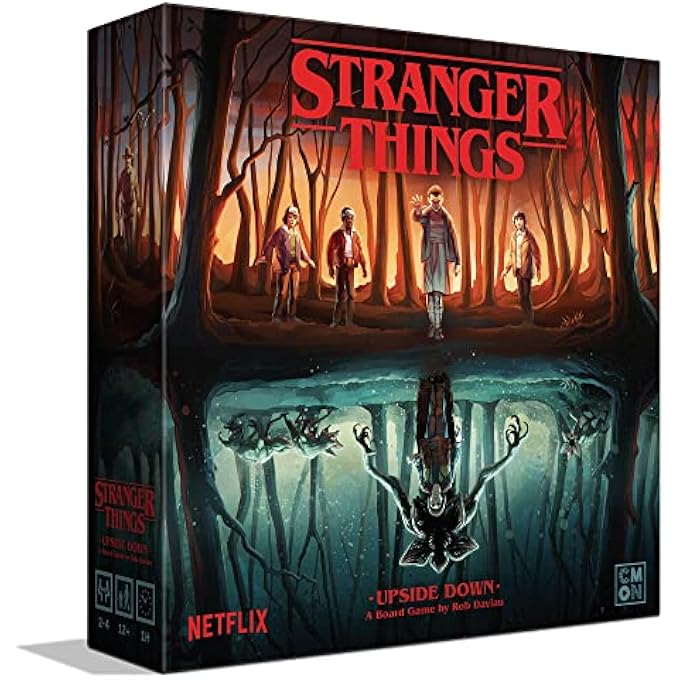 أسمودي CoolMiniOrNot Inc Stranger Things Upside Down لعبة لوحية تعاونية للأعمار من 12 24 لاعبا 60 دقيقة وقت اللعب - Image 1