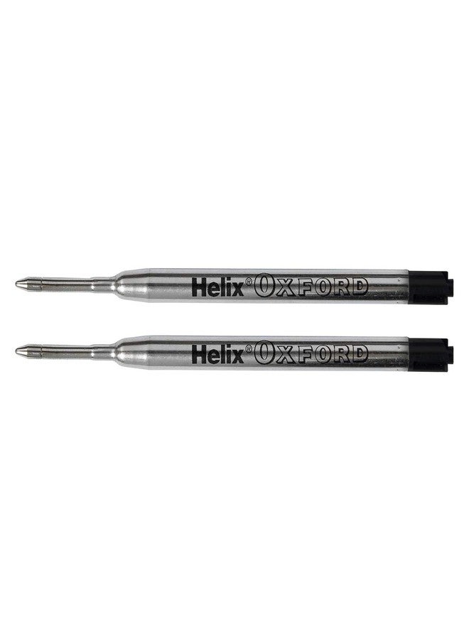 Helix Oxford Ballpoint Pen Refills (Pack of 2) - Black Ink - Image 3