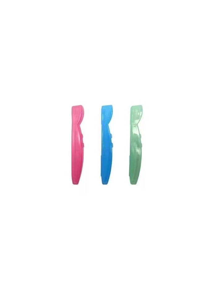 3 piece multi colored toothbrush holder - Image 2