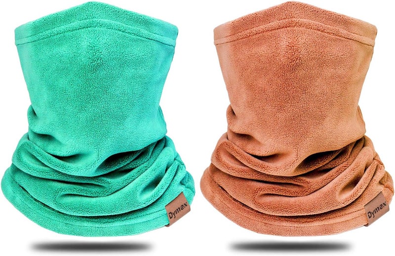 Dymex 2 PCS Kids Neck Warmer Gaiter Winter Fleece Neck Cover Balaclava Windproof Face Cover Mask for Ski Motorcycle - Image 1