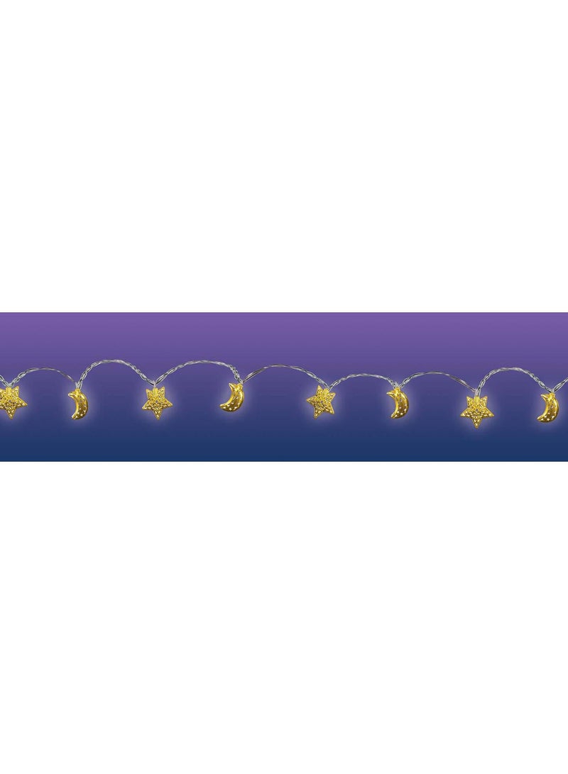 Amscan Eid Celebration LED Moon And Star Ramadan Lights Party Supplies
