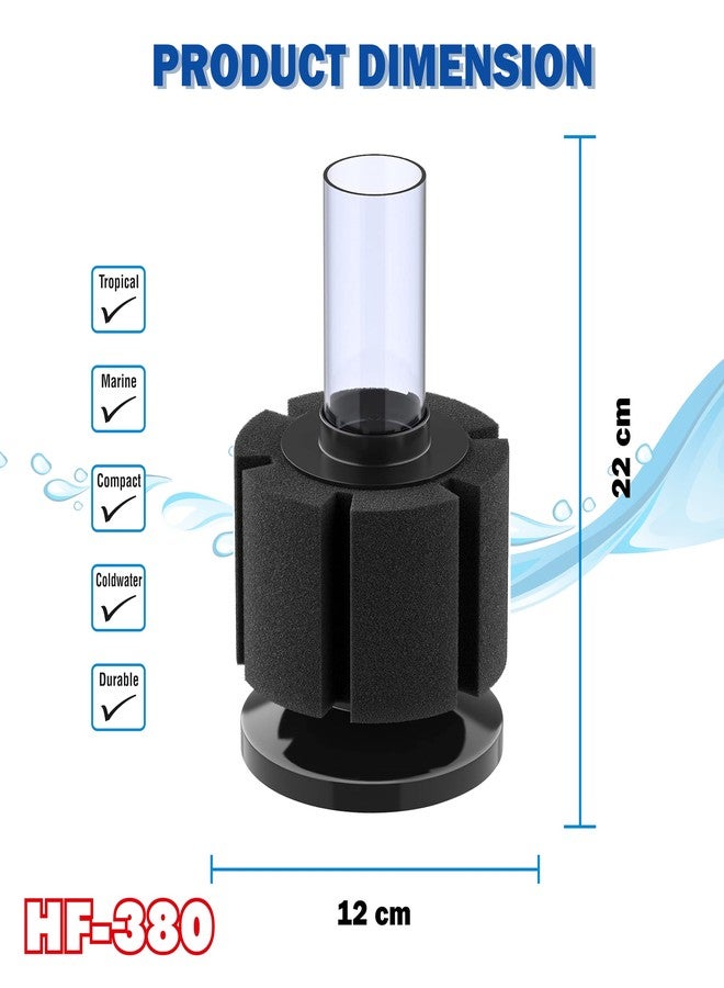 Hallofeed BIO-Sponge Filter for Aquarium, HF-380 - Image 3