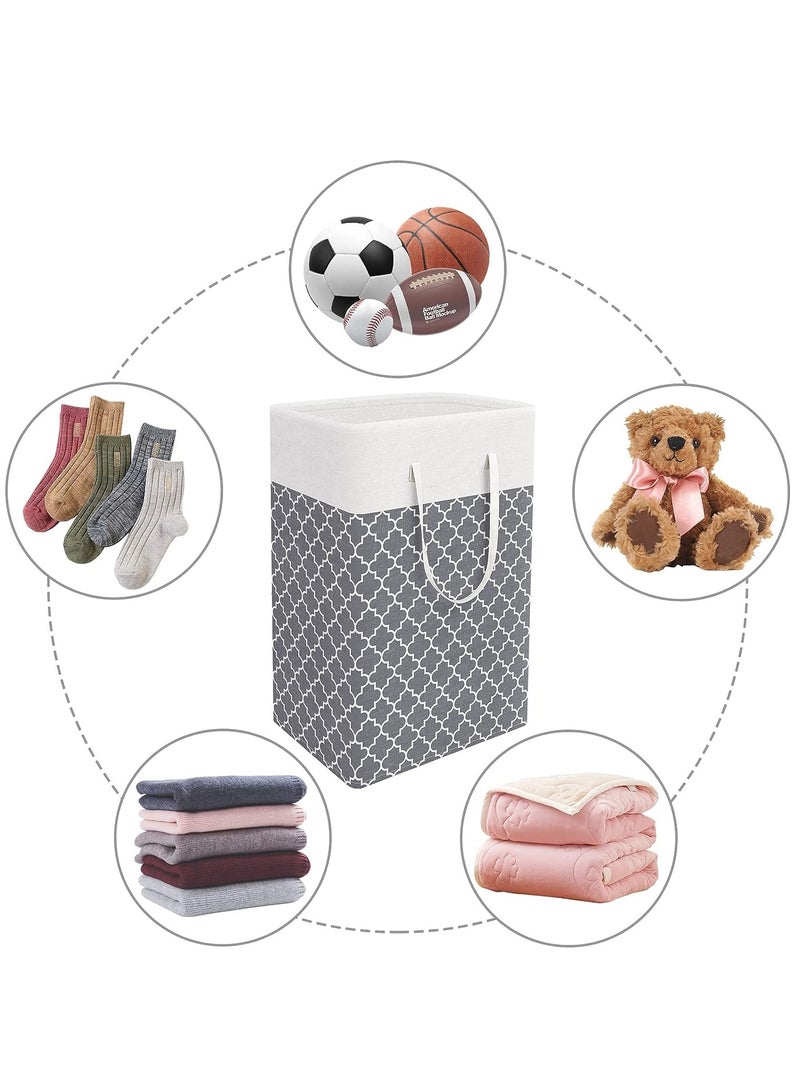 2-pack Laundry Hamper, 75L Collapsible Large Laundry Baskets with Easy Carry Handles, Freestanding Waterproof Clothes Hamper, Storage Basket for Toys Clothes, Laundry Organizer  - Image 3