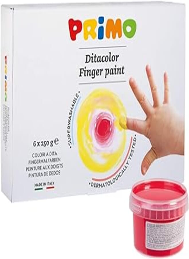 PRIMO Finger-Paint set /6 250ml NO.222TD6G