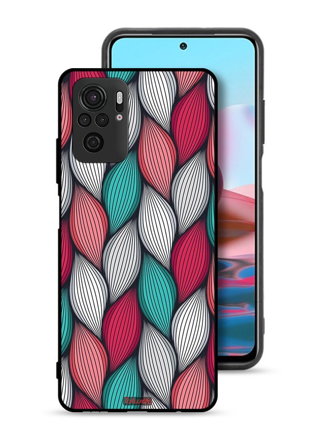 Tolwak Xiaomi Redmi Note 10 4G Protective Case Cover Feather Pattern - Image 1