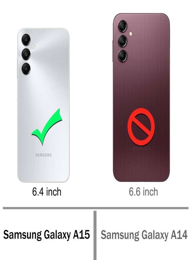 أوسوفر جراب Osophter لهاتف Galaxy A15 5G: شفاف، مناسب للنساء والفتيات والفتيان، مع قطعتين من واقي الشاشة، زوايا معززة، مصنوع من مادة TPU المرنة، جراب شفاف لهاتف Samsung A15 - Image 2