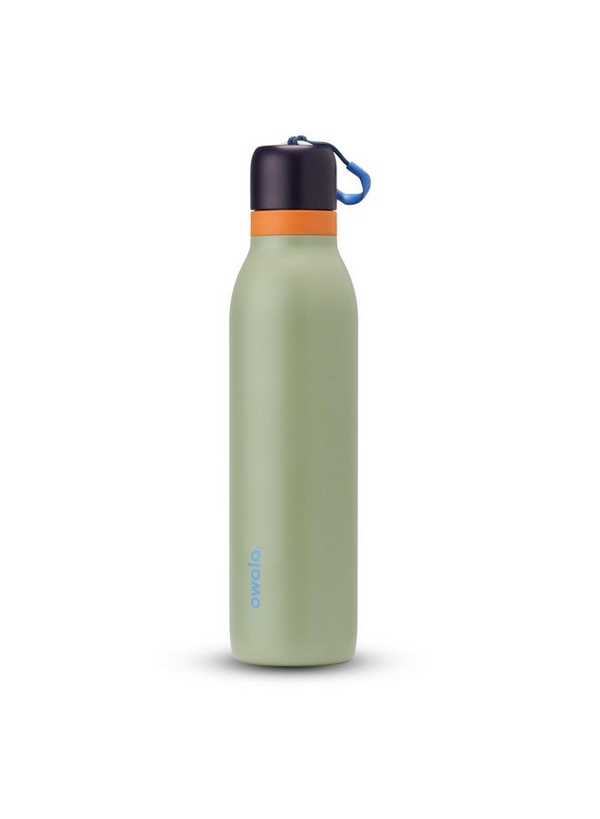 Owala Owala FreeSip Twist Insulated Stainless Steel Water Bottle with Straw for Sports and Travel, BPA-Free, 24-oz, Blue/Green (Camo Cool)  - Image 1