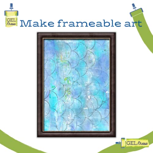 Gel Press Monoprinting Print Plate - A4 (8.3 x 11.7 inches) Gel Plate - Printmaking Supplies - Reusable Gel Printing Plate for Press Art for Card Making, Scrapbooking, Journaling, Arts & Crafts - Image 2