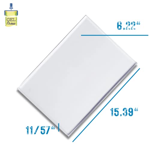 Gel Press Monoprinting Print Plate - A4 (8.3 x 11.7 inches) Gel Plate - Printmaking Supplies - Reusable Gel Printing Plate for Press Art for Card Making, Scrapbooking, Journaling, Arts & Crafts - Image 5