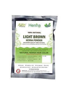 Allin Exporters Henna Hair Color 100% Organic And Chemical Free Henna 240G (4 Packet) Light Brown  - Image 1