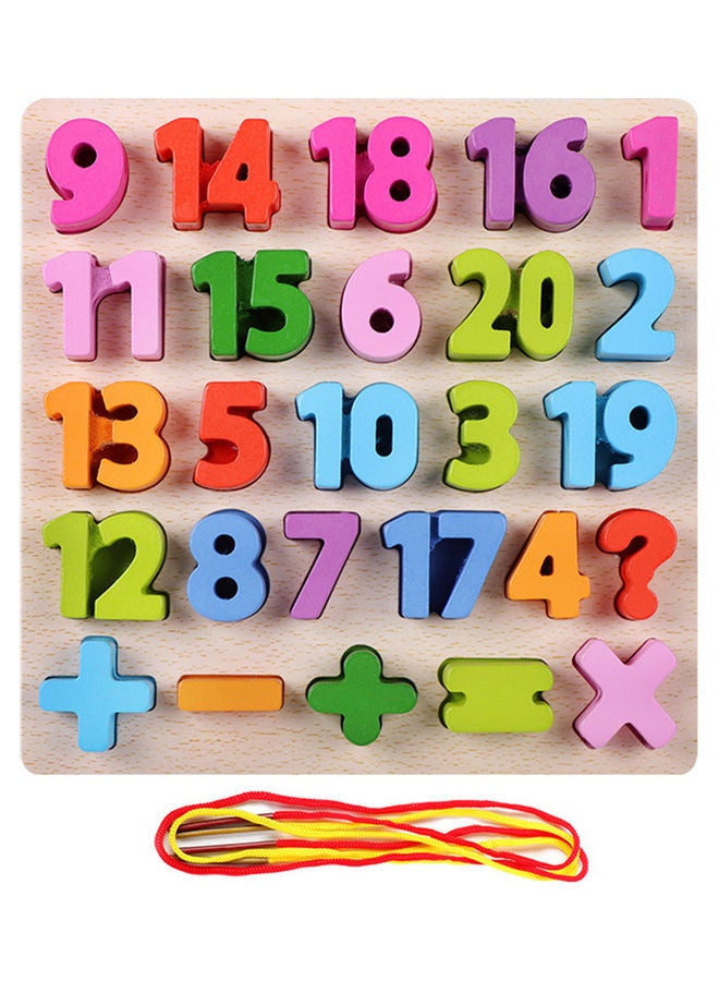 NIBEMINENT Alphabet ABC Wooden Puzzles Board Kit