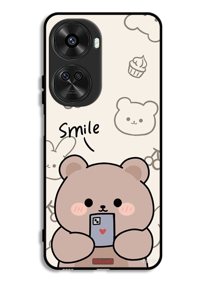 Tolwak Huawei nova 12 SE Protective Case Cover Smile Bear Art - Image 1