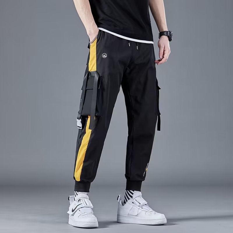 Japanese Style Work Pants Mens Spring and Autumn New Fashion Brand Pants Casual Pants American Style plus size Loose Hallen Covers-Yellow - Image 1