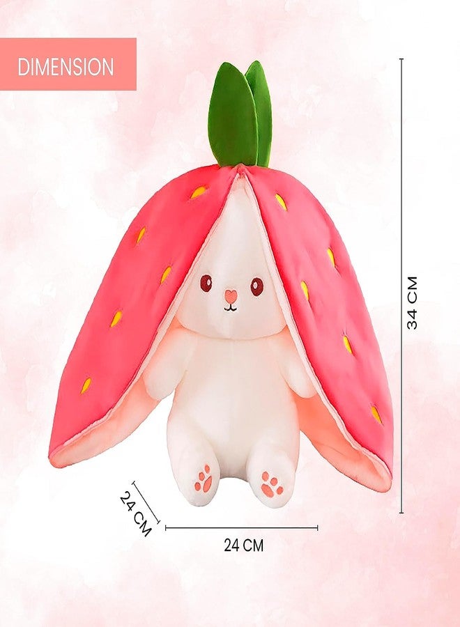 4AJ BAZAAR Plush Toy Pillow, Reversible Bunny,Cute Rabbit Sofa Pillow, Easter Bunny Stuffed Animal Cute Rabbit Plushie Birthday Gift for Boys Girls and Kids. - Image 2