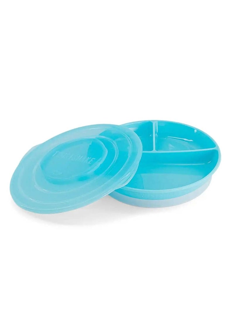 TWISTSHAKE Twistshake Divided Plate 6 Month Plus Pastel Blue